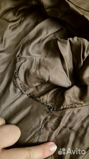 Шуба из натурального меха с дефектами