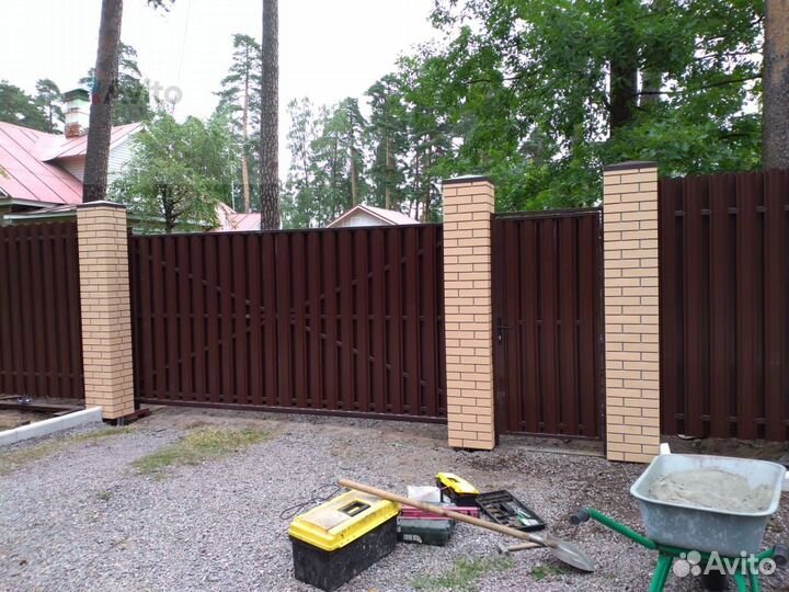 Откатные ворота под ключ