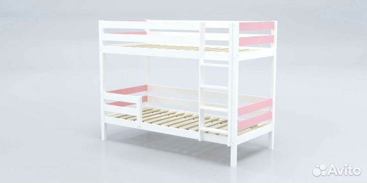 Двухъярусная кровать детская с лестницей