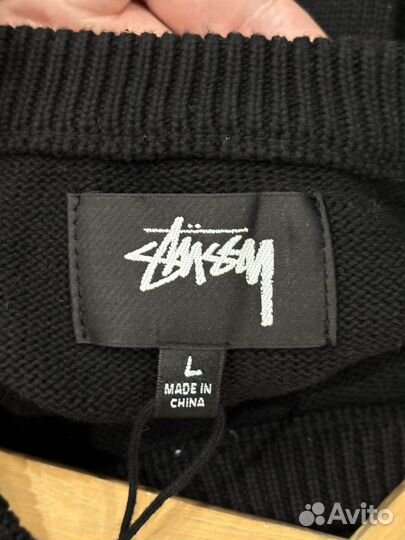 Свитер Stussy оригинал черный