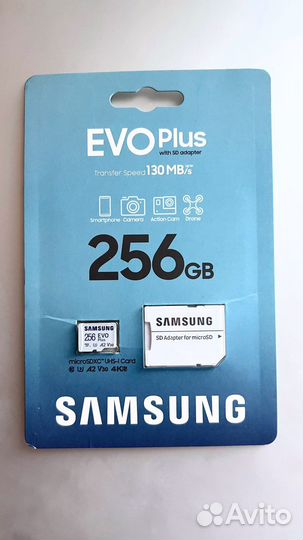 Карта памяти micro sd 256gb samsung evo plus