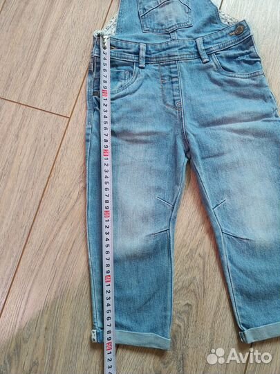 Джинсовый комбинезон 86 92