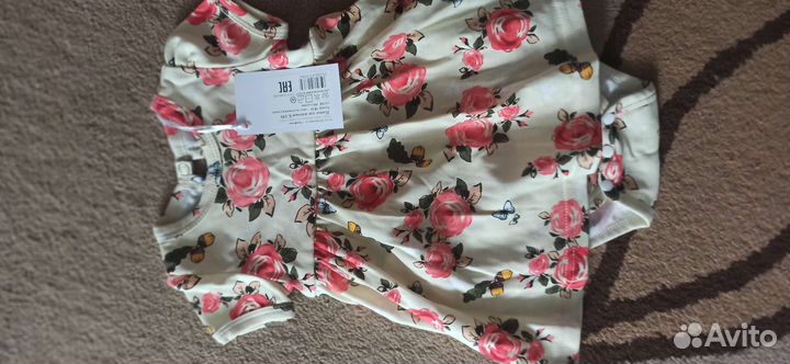 Платье боди для девочки размер 68