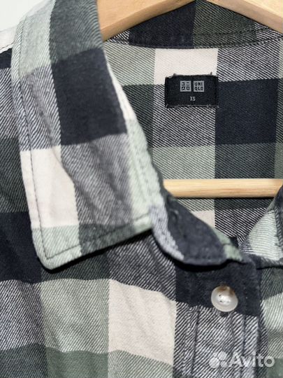 Рубашка Uniqlo плотная фланель