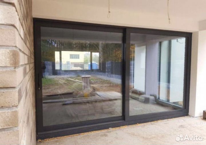 Раздвижная система алюминевые тёплые холодные