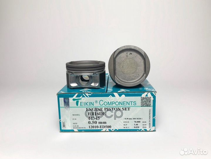 Поршни (к-т 4 шт) nissan AD/expert/note/HR16DE 06