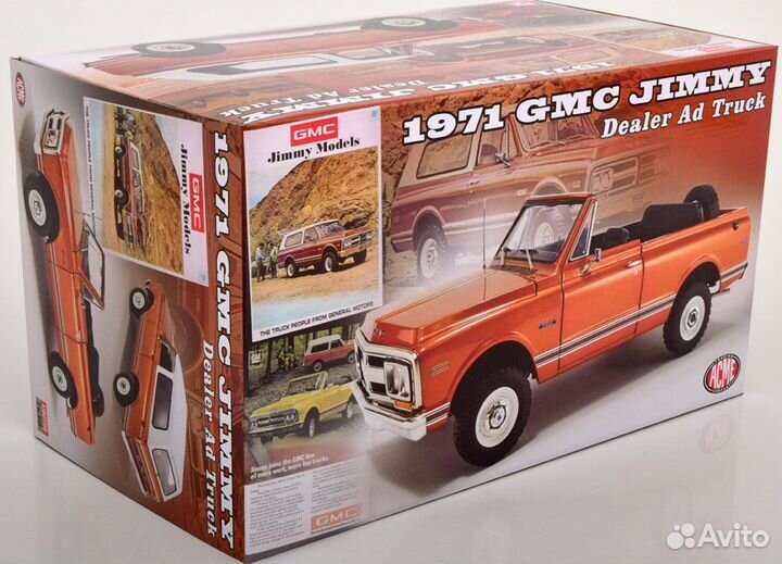 1/18 1971 GMC Jimmy оранж/белый acme