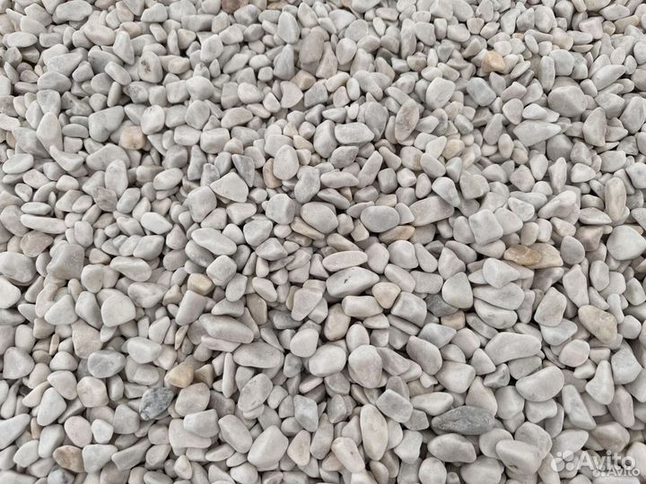Галька мраморная белая фр. 10-20
