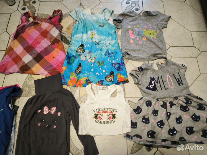 Пакет одежды на девочку 98