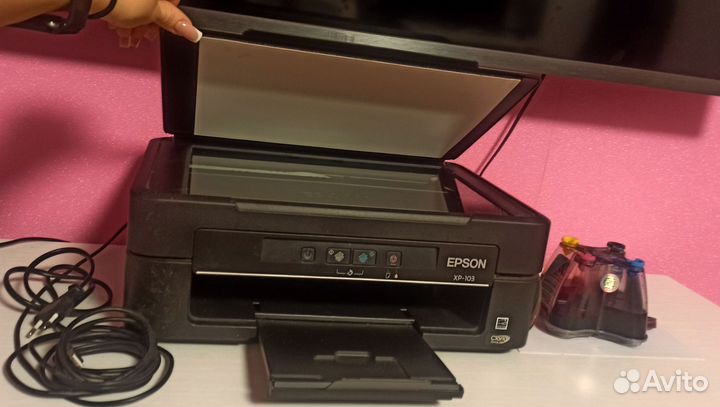Мфу epson xp-103 с снпч на запчасти