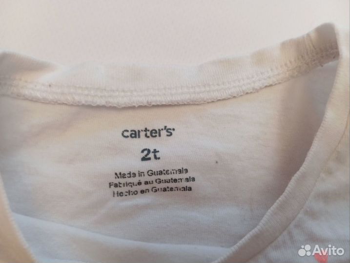 Carters комплект для девочки шорты и футболка