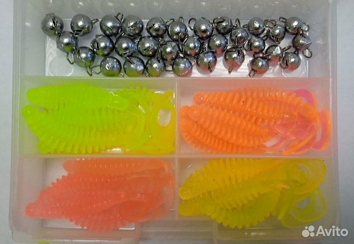 Набор приманок с грузами. Микроджиг, ультралайт