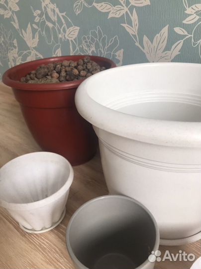 Горшок кашпо для цветов комплектом