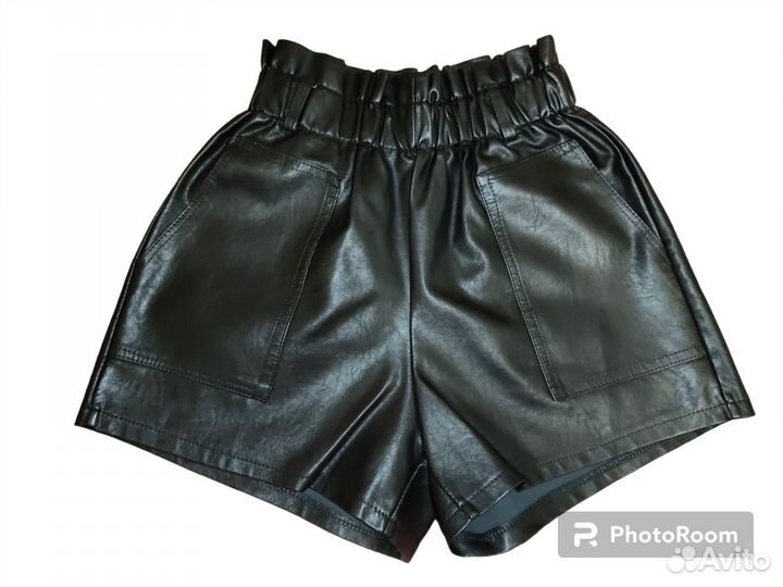 Шорты женские кожаные