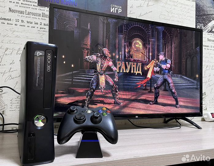 Xbox 360 Slim Freeboot + 30 игр, гарантия