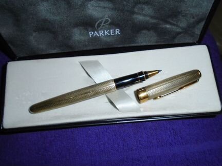 Ручка шариковая Parker / Паркер серебро 925 пробы