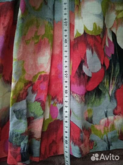 Юбка лён-хлопок 46 размер