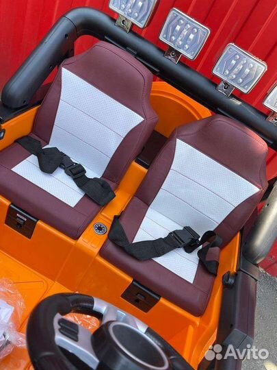 Детский электромобиль двухместный jeep