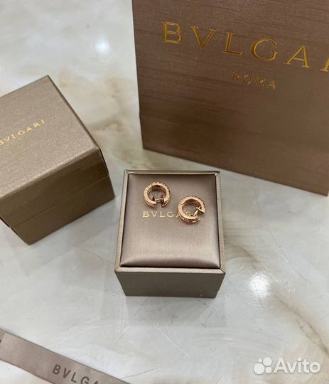 Золотые серьги Bvlgari Serpenti Viper