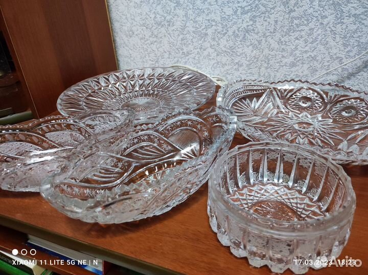 Хрустальная посуда бу