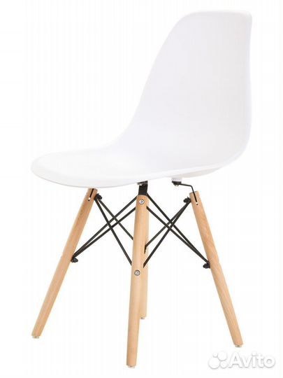 Стул в стиле eames DSW,белый, 1 шт