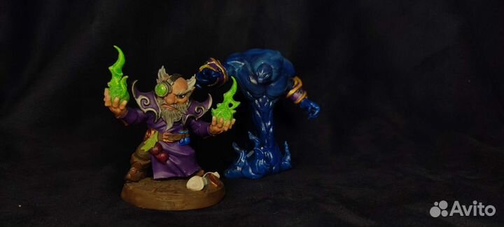 Сет из миниатюр. Гном чернокнижник и демон бездны