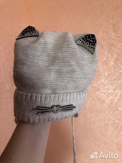 Шапка нв девочку осень весна 2/4 года