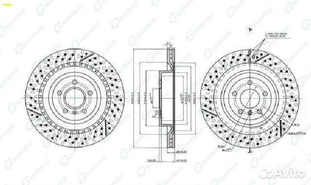 Диск тормозной передний Nissan Bluebird ENU14