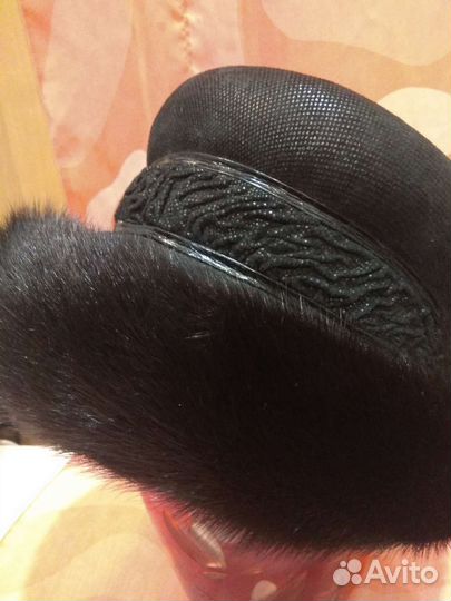 Шапка норковая женская