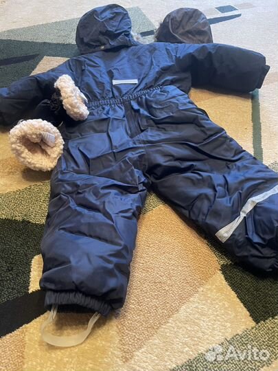 Зимний комбинезон+ шапка+ рукавицы