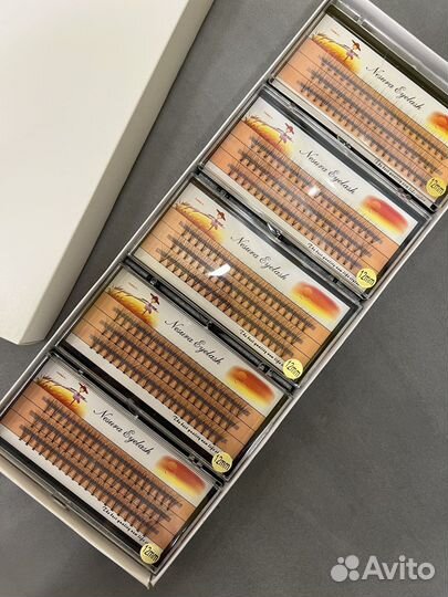 Накладные ресницы пучки 12 мм