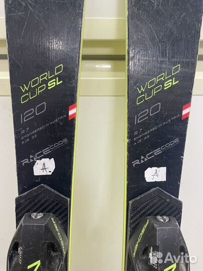 Горные лыжи Fisher sl worldcup 120 см