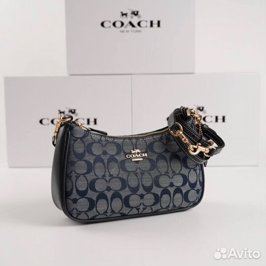 Сумка женская Coach натуральная кожа 6 цветов