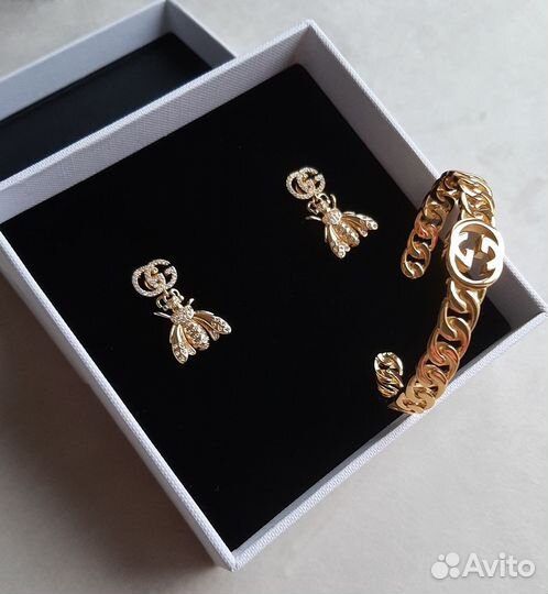 Серьги браслет Gucci