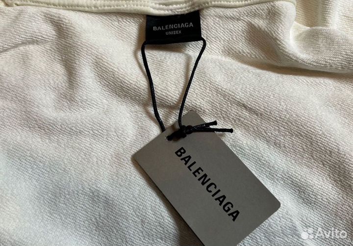 Balenciaga skater dirty disstressed оверсайз худи