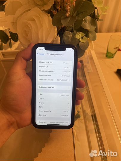 iPhone X, 256 ГБ