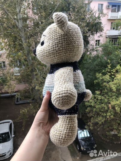 Мишка вязаный ручной работы