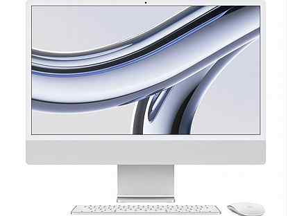 iMac 24"M3 8CPU 10GPU 8/256GB Silver(mqrj3)