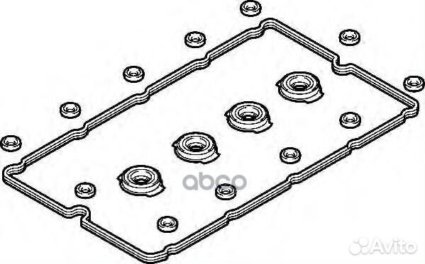 389.080E прокладка клапанной крышки к-кт Ford