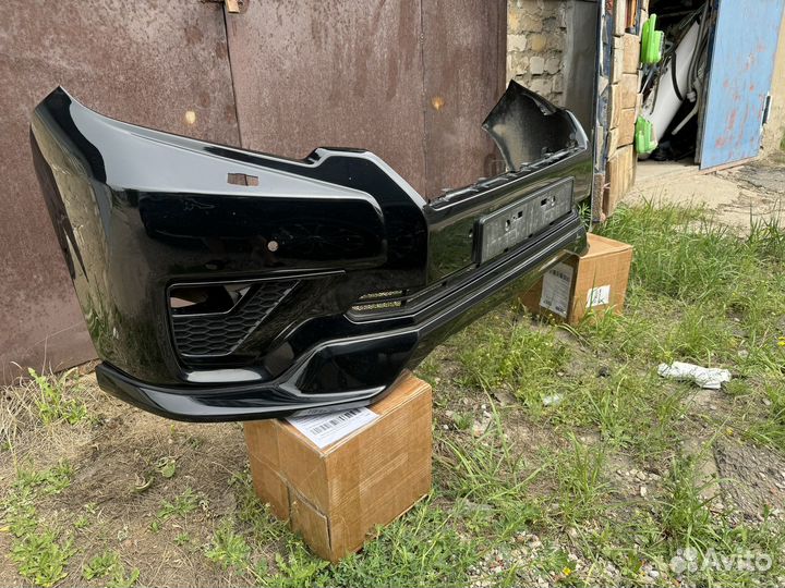 Передний бампер prado 150 black onyx