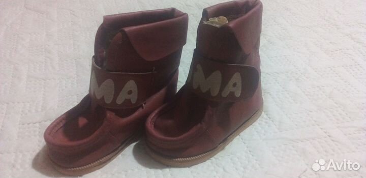 Детские кожаные ботиночки зима СССР