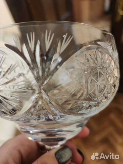 Ваза хрустальная на ножке СССР