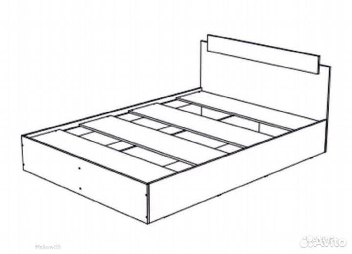 Кровать Эко 1200 ясень шимо