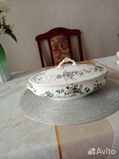 Большое блюдо фарфор