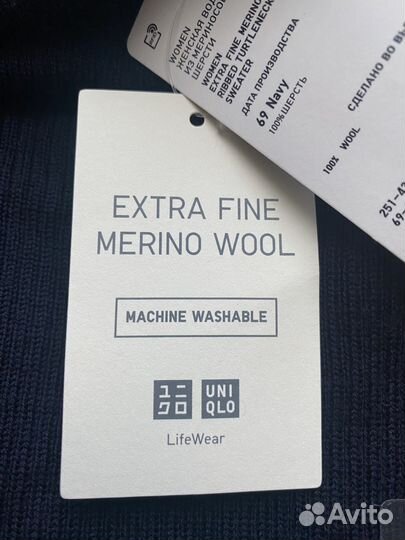 Новая водолазка uniqlo из экстратонкой шерсти