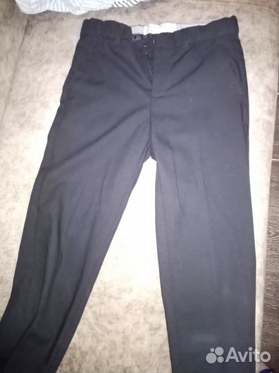 Брюки школьные для мальчика 140 чёрные