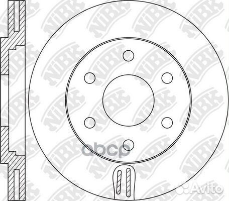 Rn1615v диск тормозной перед nibk RN1615dset