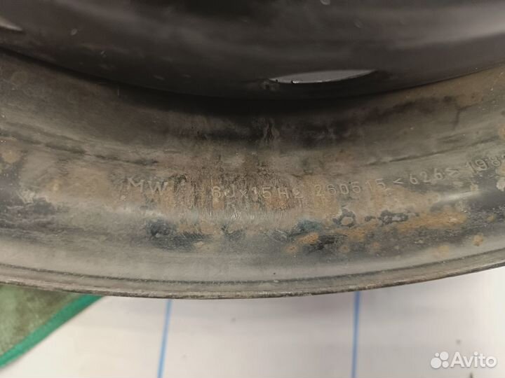 Диск штампованный R15 4*100 1 шт