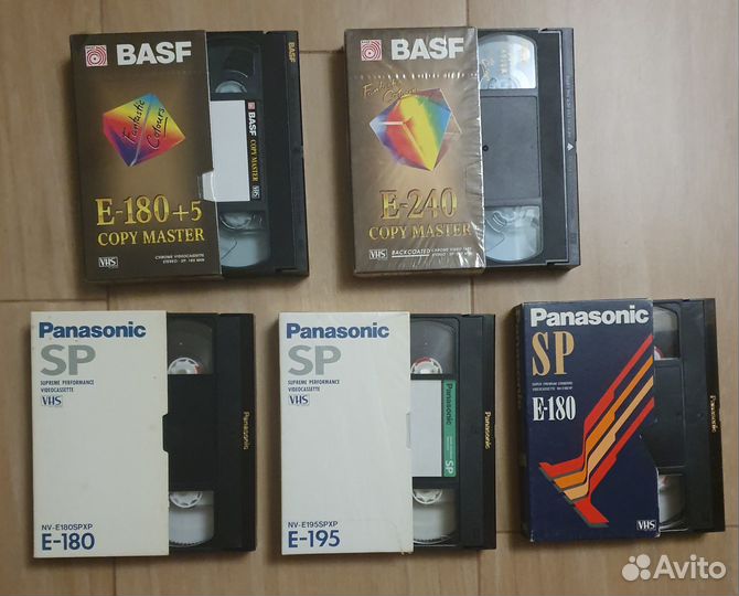 Видеокассеты VHS для перезаписи