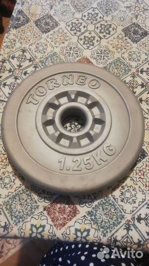 Блин для штанги torneo 1.25KG